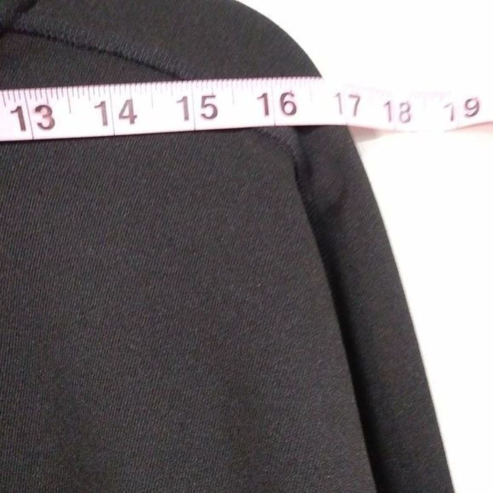 DKNY Black and White Women's Front Kangaroo Pocket Colorblock Sweatshirt Size L - Picture 8 of 10